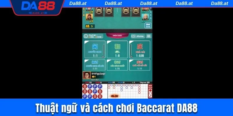 Thuật ngữ, quy tắc tính điểm và cách chơi Baccarat DA88